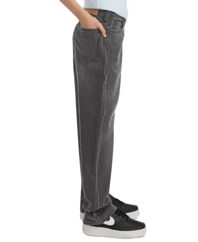 Abercrombie Boys Baggy Fit Jeans In Gray