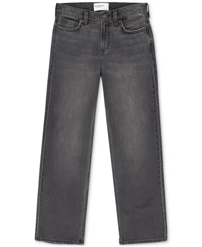 Abercrombie Boys Baggy Fit Jeans In Gray