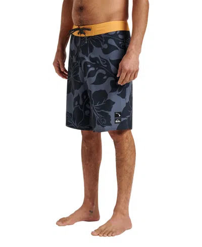 Quiksilver Men's Surfsilk Hibiscus Straight Boardshorts In Blue