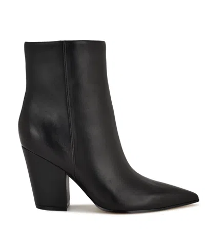 Nine West Savie Block Heel Bootie In Black