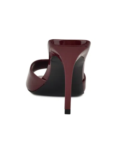 Nine West Women's Hather Slip-on Stiletto Sandals In Red