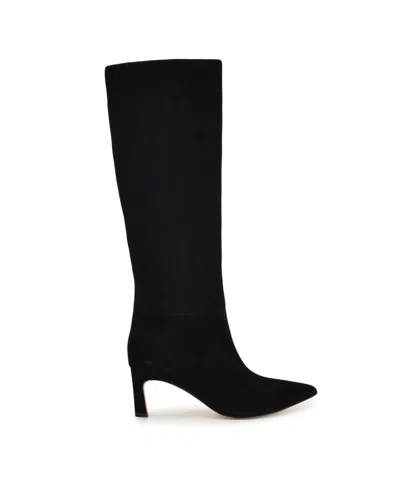 Nine West Women's Lorthey Tall Stiletto Dress Boots In Black