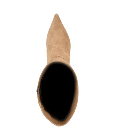 Nine West Women's Somas Tall Kitten Heel Boots In Brown