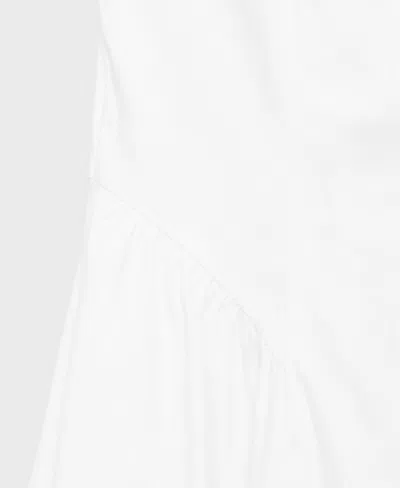 Mango Flared Midi-dress White In White
