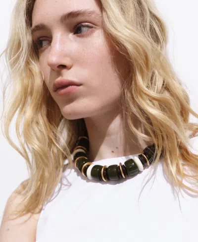 Mango Flared Midi-dress White In White