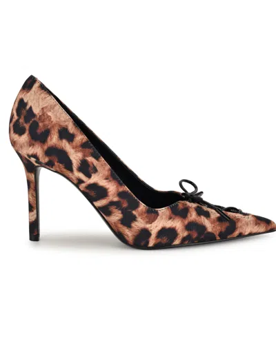 Nine West Women's Marsen Lace-up Stiletto Pumps In Brown