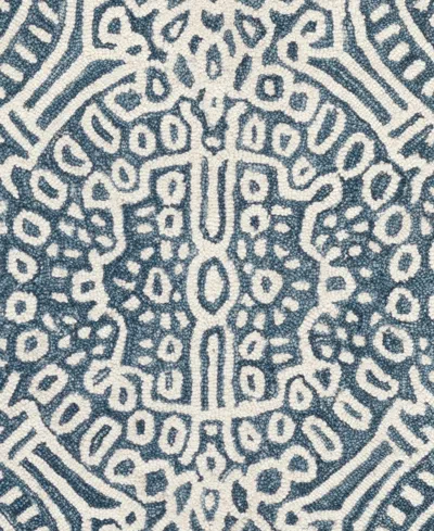 Dash And Albert Rugs By Annie Selke Temple Wool Da503 8'x10' Area Rug In Blue