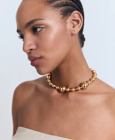 Mango Asymmetrical Strapless Top In Neutral