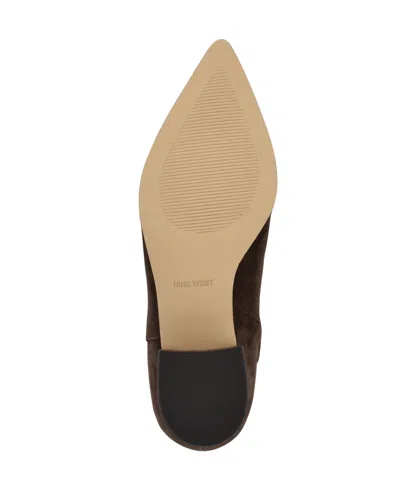 Nine West Women's Morgin Tall Pointy Toe Block Heel Boots In Multi