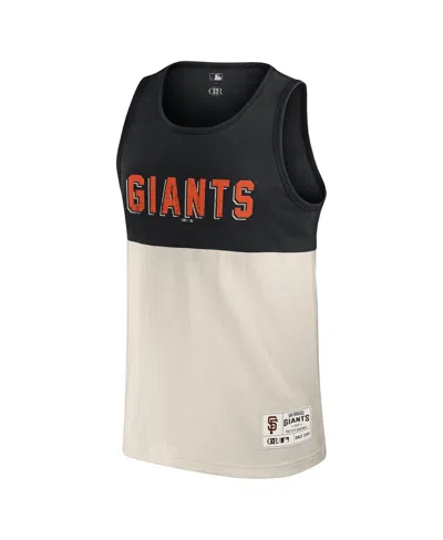 Fanatics Darius Rucker Collection By  Men's Black/cream San Francisco Giants Color Block Tank Top In Multi