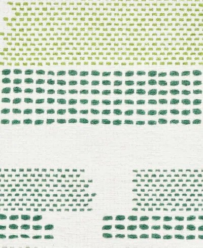 Dash And Albert Rugs By Annie Selke Tread Lightly Machine Washable Da2201 3'x5' Area Rug In Green
