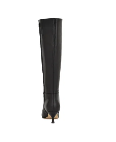 Nine West Women's Somas Tall Kitten Heel Boots In Black