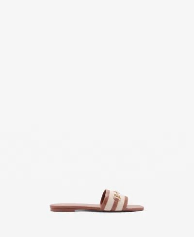 Mango Sandals With Buckle Strap Leather In Brown