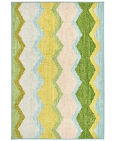 Dash And Albert Rugs By Annie Selke Safety Net Machine Washable Da2192 3'x5' Area Rug In Green