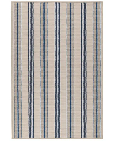 Dash And Albert Rugs By Annie Selke Nimes Ticking Machine Washable Da2059 6'x9' Area Rug In Multi