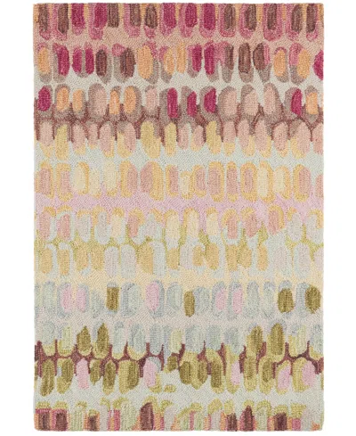Dash And Albert Rugs By Annie Selke Paint Chip Wool Da1002 5'x8' Area Rug In Multi