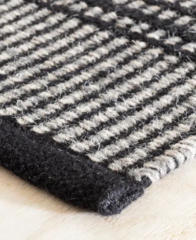 Dash And Albert Rugs By Annie Selke Malta Wool Da1698 3'x5' Area Rug In Black