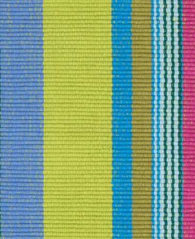 Dash And Albert Rugs By Annie Selke Mellie Stripe Cotton Rda437 8'x10' Area Rug In Multi