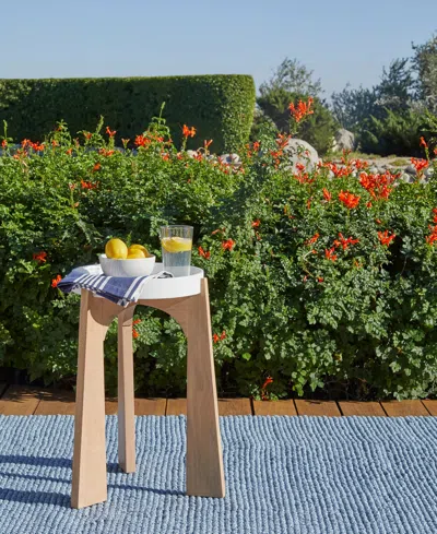 Dash And Albert Rugs By Annie Selke Veranda Performance Da1096 5'x8' Area Rug In Blue