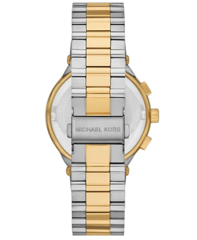 Michael Kors Oversized Billie Two-tone Watch In Multi