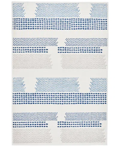 Dash And Albert Rugs By Annie Selke Tread Lightly Machine Washable Da2202 4'x6' Area Rug In Blue