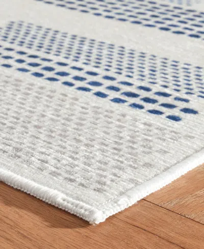 Dash And Albert Rugs By Annie Selke Tread Lightly Machine Washable Da2202 4'x6' Area Rug In Blue