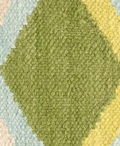 Dash And Albert Rugs By Annie Selke Safety Net Wool Da1776 8'x10' Area Rug In Green