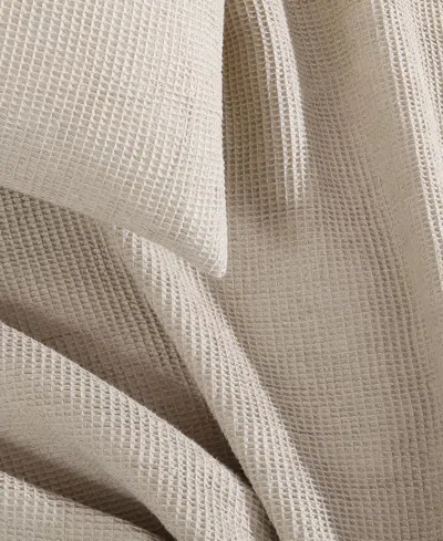 Calvin Klein Microwaffle Melange 3-pc. Comforter Set, Queen In Neutral