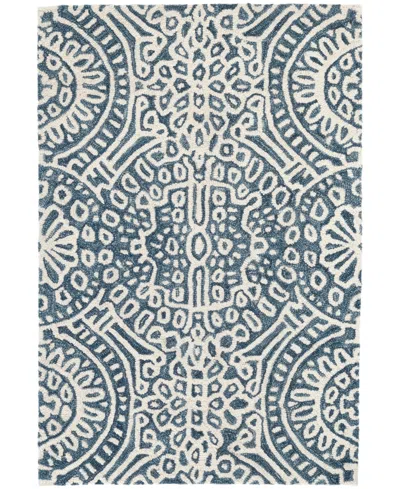 Dash And Albert Rugs By Annie Selke Temple Wool Da503 4'x6' Area Rug In Blue