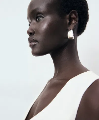 Mango Suit-style Linen Jumpsuit Off White In White