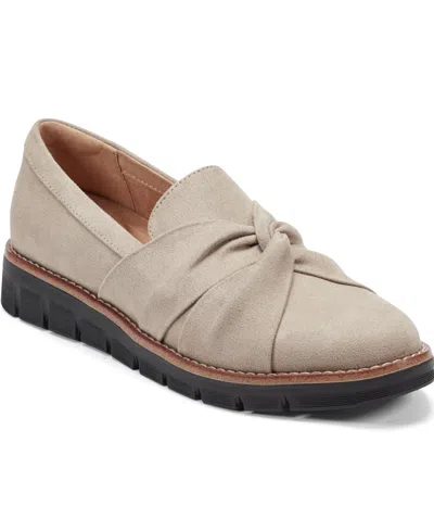 Easy Spirit Women's Vitalia Eflex Ruched Slip-on Loafers In Brown