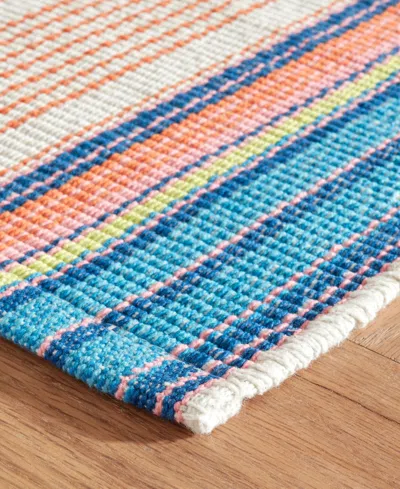 Dash And Albert Rugs By Annie Selke Sloane Stripe Da2028 3'x5' Area Rug In Multi