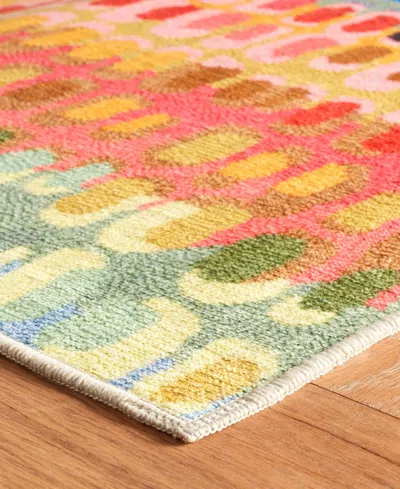 Dash And Albert Rugs By Annie Selke Paint Chip Machine Washable Da2048 3'x5' Area Rug In Multi