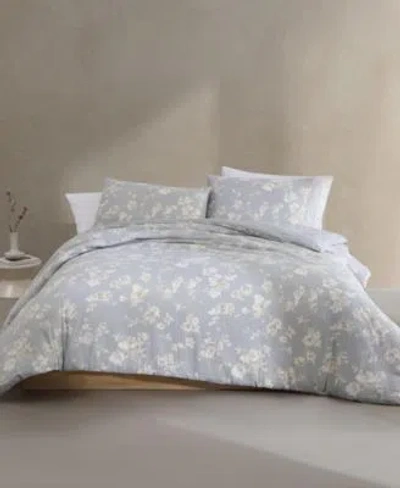 Calvin Klein Eternity Floral Cotton Gauze Duvet Cover Set In Multi