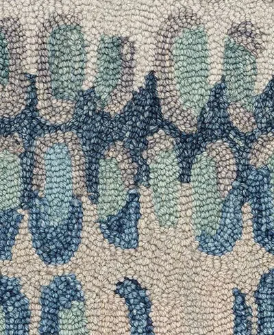 Dash And Albert Rugs By Annie Selke Paint Chip Wool Da1599 8'x10' Area Rug In Blue