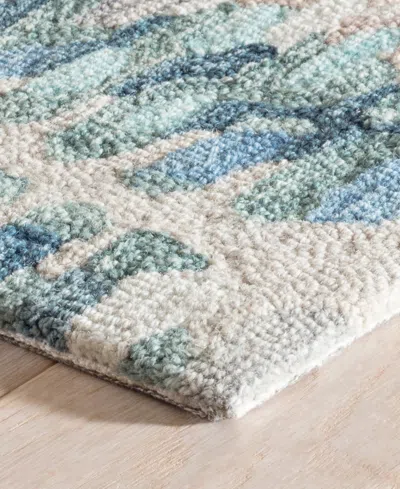 Dash And Albert Rugs By Annie Selke Paint Chip Wool Da1599 8'x10' Area Rug In Blue