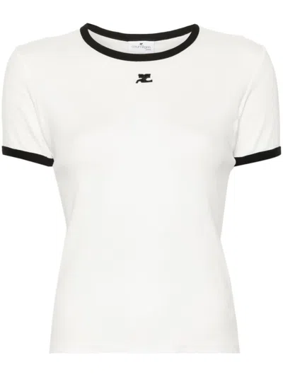 Courrèges Courreges T-shirt Woman In White