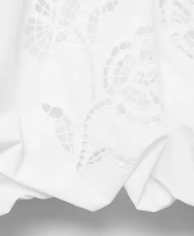 Mango Embroidered Bubble Hem Shorts In Multi