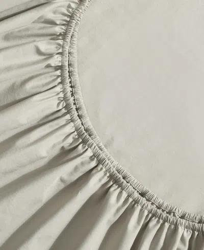 Calvin Klein Washed 400-thread Count Cotton Percale 4-pc. Sheet Set, Full In Green