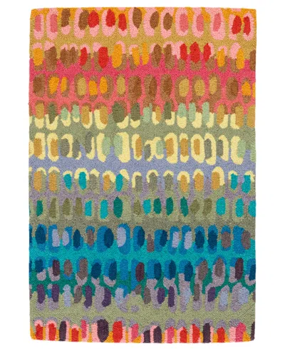 Dash And Albert Rugs By Annie Selke Paint Chip Wool Da552 4'x6' Area Rug In Multi