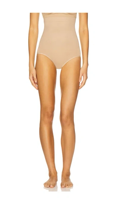 Yummie Seamless Solutions High Waist Shaping Brief In Neutral