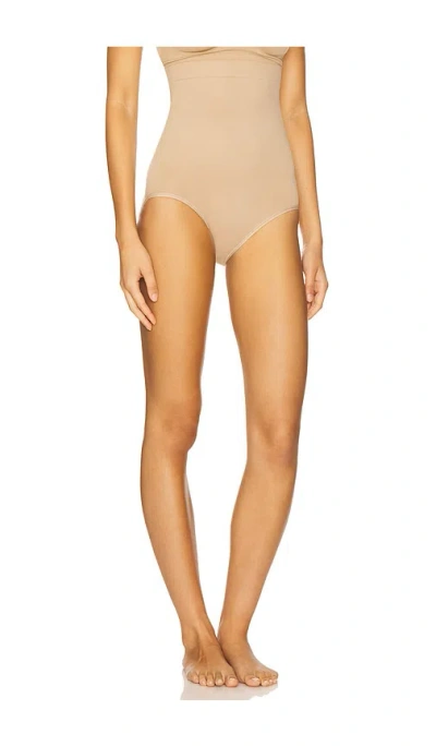 Yummie Seamless Solutions High Waist Shaping Brief In Neutral