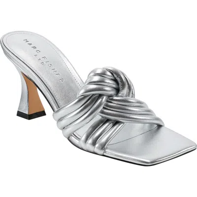 Marc Fisher Ltd Women's Dru Slide Sandals In Silver