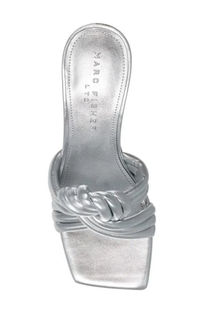 Marc Fisher Ltd Women's Dru Slide Sandals In Silver