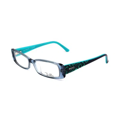 Pucci Blue Plastic Frames In Multi