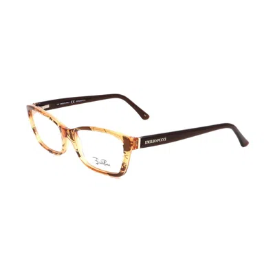 Pucci Bicolor Plastic Frames In Brown
