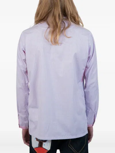 Junya Watanabe Andy Warhol Patchwork Shirt In Blue