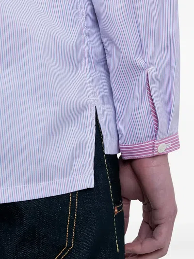 Junya Watanabe Andy Warhol Patchwork Shirt In Blue