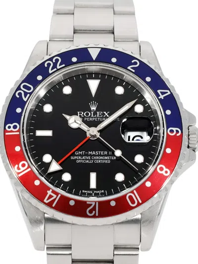 Pre-owned Rolex Gmt Master Ii 40mm In Silver