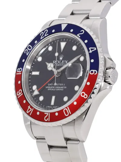 Pre-owned Rolex Gmt Master Ii 40mm In Silver